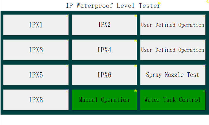 IEC60529 προστασία IPX1 εισόδου βαθμών κώδικα IP στο σύστημα 0 δοκιμής IPX8